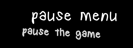 pause menu